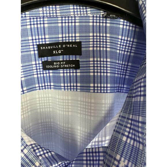 NWT Shaquille O'Neal XLG Big Fit Cooling Dress Shirt 20 34/35 4XL - Picture 2 of 9